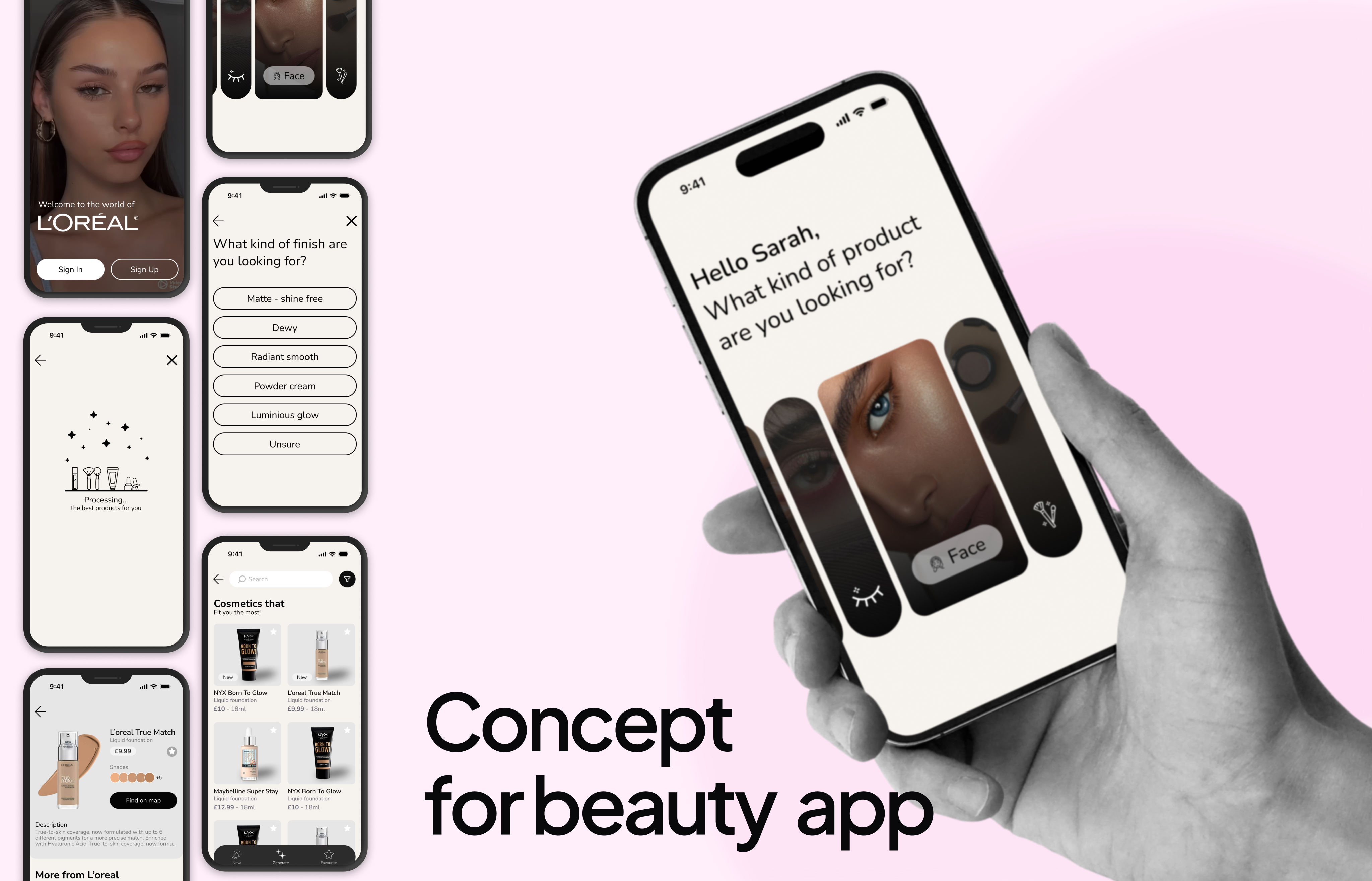 L'Oreal - cosmetics matching app — 1